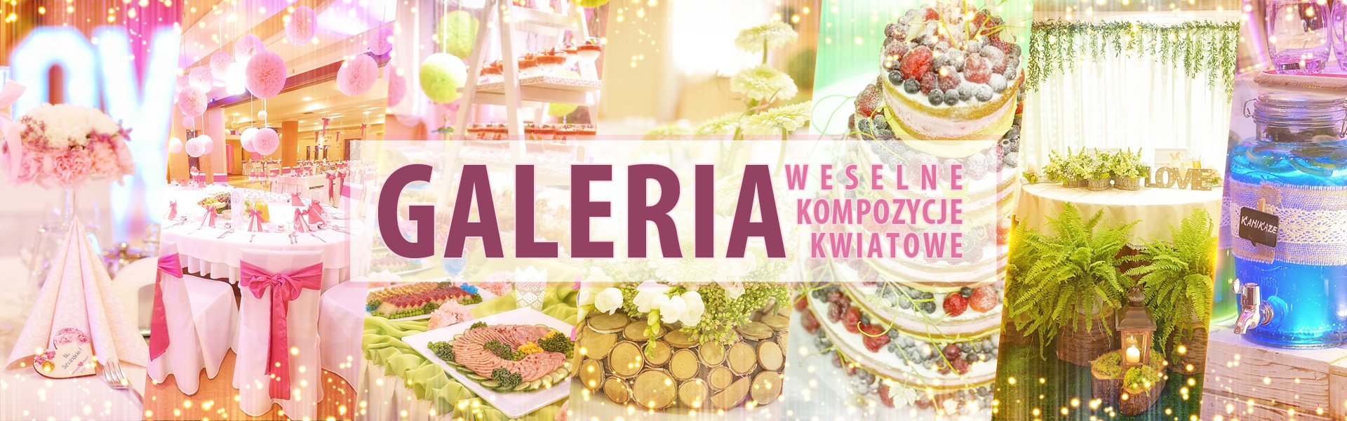 Galeria weselna: kompozycje kwiatowe